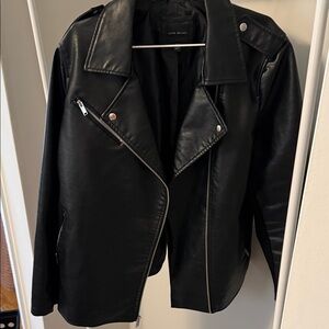 Lane Bryant Black Leather Jacket